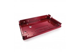 Sheet Metal Manufacturing Sheet Metal Forming and Hole Punching Aluminum Case Red Anodizing