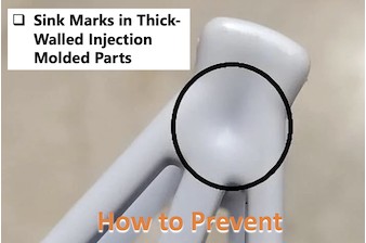 How to Prevent Sink Marks in Thick-Walled Injection Molded Parts