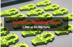 Coût du moulage par injection&nbsp;: 1&nbsp;000 pièces contre 10&nbsp;000 pièces