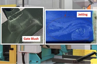 Injection Molding Gate Blush Jetting