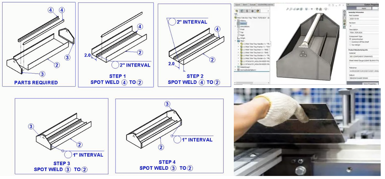 Металл парақ бөлшектерін жобалау