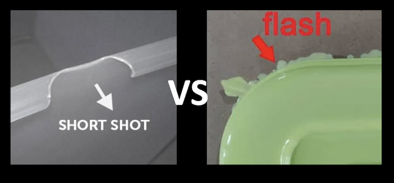 Short Shot vs Flash